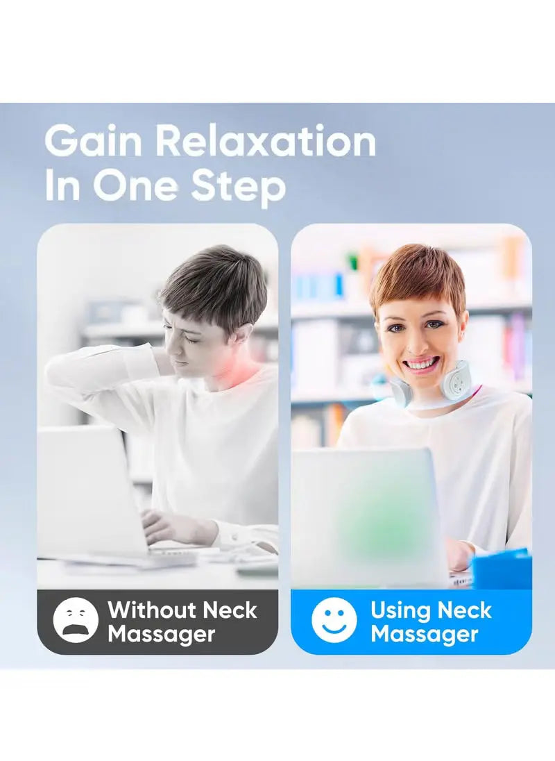 Smart Neck Massager with Heat – Cordless, Lightweight &amp; Adjustable Souq Al Riyad